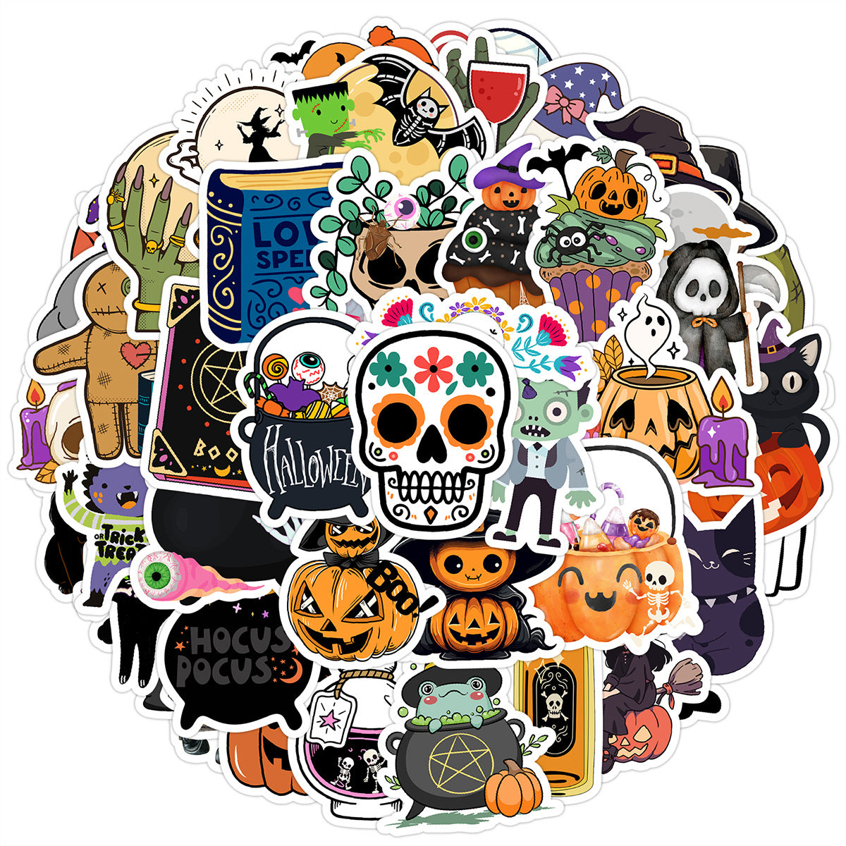 Wholesale 50pcs cartoon  graffiti stickers waterproof decorative stickers